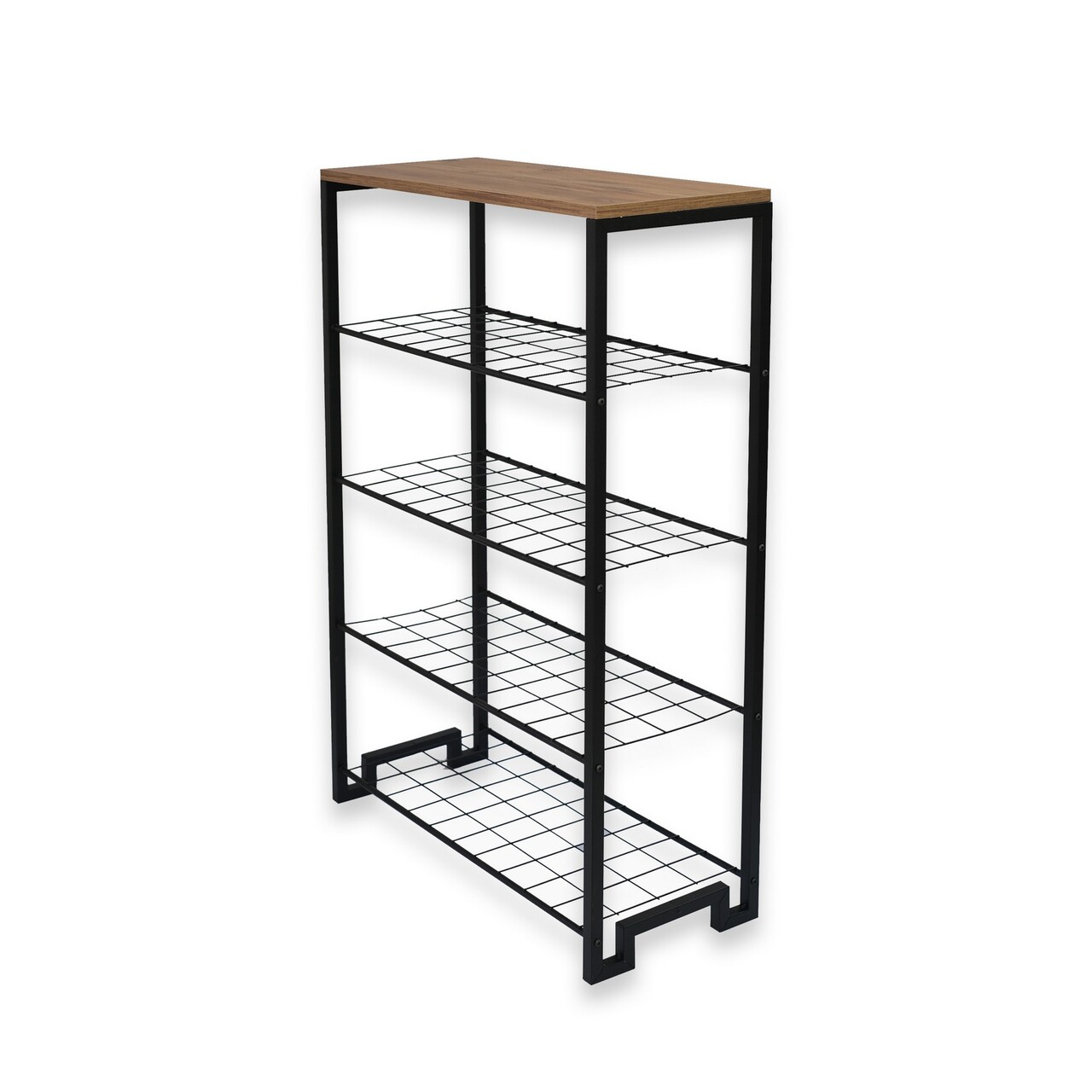 Pantofar, Puqa Design, Nancy, 30x72x109 cm, PAL, Pin Atlantic / Negru - 2 | YEO