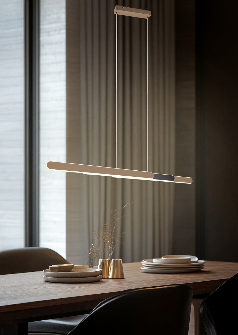 Lustra Helios, TRIO, 130x150 cm, 48W, 1x SMD, metal, maro - view 4