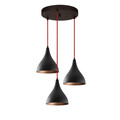 Lustra, Alby, 525NOR1649, Metal, Negru/Rosu