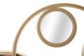 Decoratiune pentru perete, Mauro Ferretti, Mix Mirror, 123 x 4.5 x 51.5 cm, fier, auriu