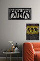 Decoratiune luminoasa LED, Dancing Women, MDF, 60 LED-uri, Galben