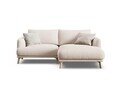 Coltar dreapta 3 locuri, Naomi, Micadoni Home, 200x170x75 cm, tesatura structurata, bej
