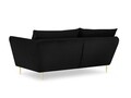 Canapea, Verveine, Mazzini Sofas, 3 locuri, 212x95x96 cm, catifea, negru