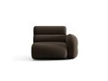 Modul canapea dreapta 1 loc, Neo, Micadoni Home, 110x100x83 cm, tesatura Boucle, maro