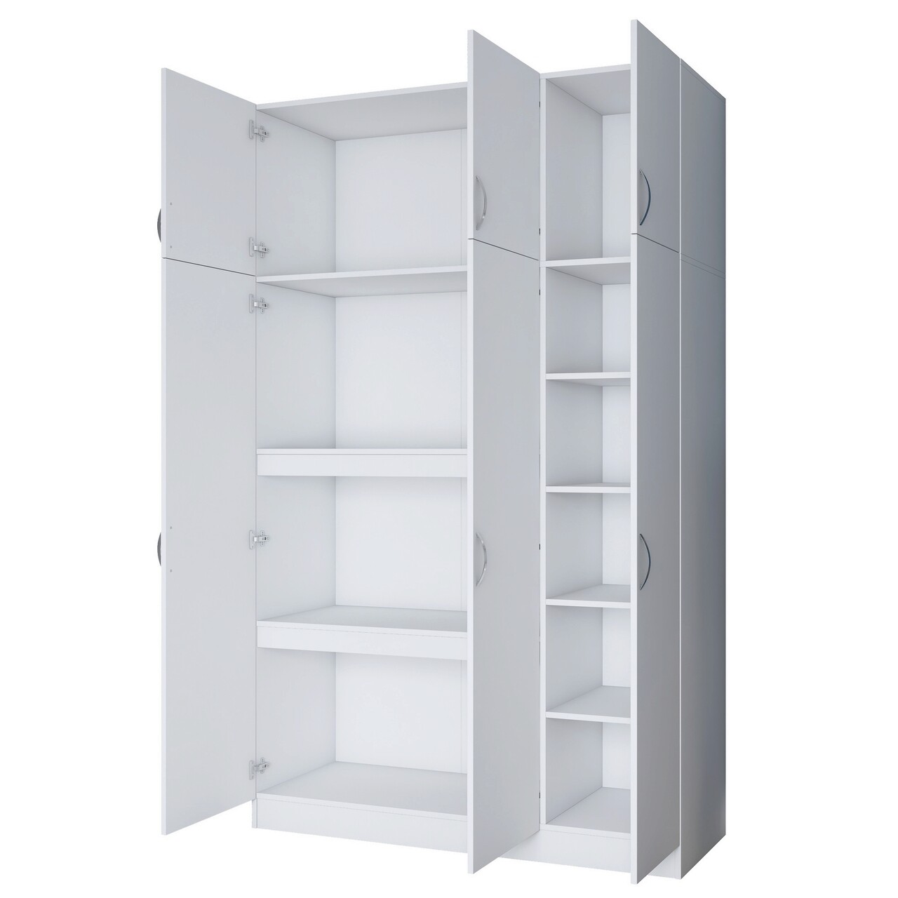 Dulap pentru haine, Rani, BA104, 145x239x55 cm, PAL, Alb