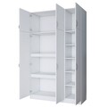 Dulap pentru haine, Rani, BA104, 145x239x55 cm, PAL, Alb
