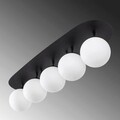 Lustra, Fulgor, 942FLG1395, Metal, Alb/Negru