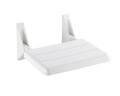 Scaun de dus rabatabil Secura, Wenko, 35x36x19 cm, aluminiu/ABS, alb