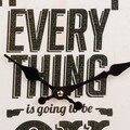 Ceas de perete Everything is Ok, Creaciones Meng, 34 cm, MDF
