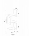 Raft pentru perete, Wooden Art, Demand Red, 31.8x90x22 cm