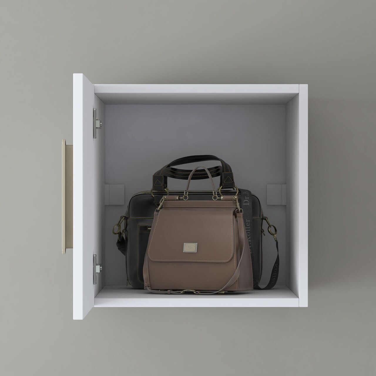 Dulap de perete, Hanah Home, BA167, 45x45x57.5 cm, PAL melaminat, Alb - view 3