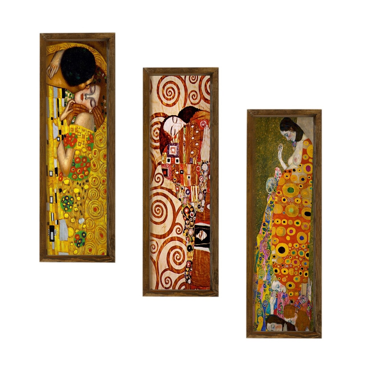 Set 3 tablouri decorative, KZM393, MDF, Imprimat UV, Multicolor - 1 | YEO
