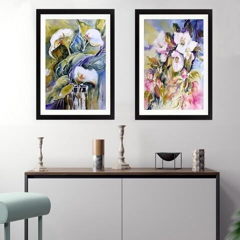 Set 2 tablouri decorative, set_127, lulu, 34x44 cm, plastic