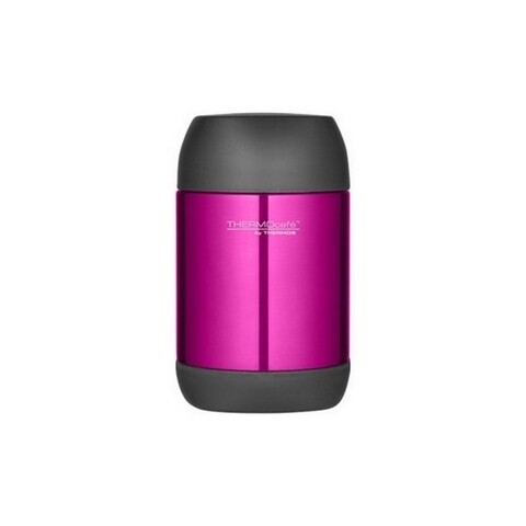 Recipient termos pentru depozitare alimente, Thermos, 500 ml, inox, roz/negru