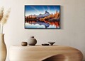 Tablou decorativ Print C/Lake Frame, Mauro Ferretti, 60x90 cm, canvas/lemn de pin/plastic, multicolor