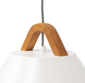 Lustra ELTAP, Almitara, 30x110 cm, 1xE27, 15W, otel/PVC, alb/maro