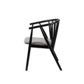 Scaun, Fairfax, Albero51, 55x77x47 cm, Lemn de fag , Negru/Bej