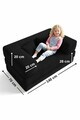 Canapea extensibilă pentru copii, Atelier del Sofa, 326NYR1112, Negru