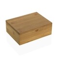 Cutie pentru ceai cu 6 compartimente Tiana, Versa, 21 x 16 x 7.5 cm, bambus