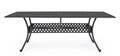 Masa de gradina Ivrea, Bizzotto, 213 x 107 x 73 cm, aluminiu turnat, gri carbune