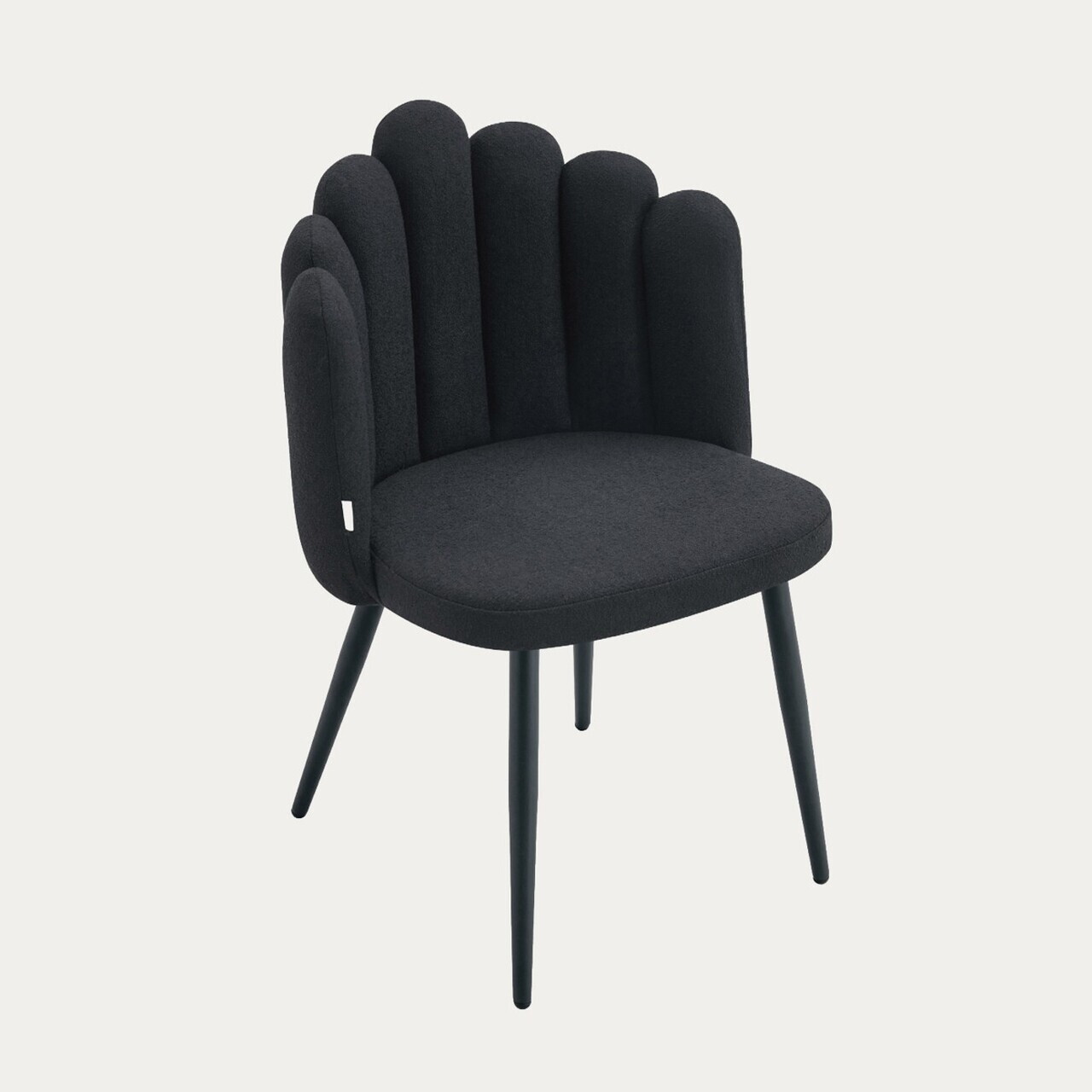 Scaun Aula Pro, Homla, 56x55x86 cm, metal/poliester, negru — imaginea 4