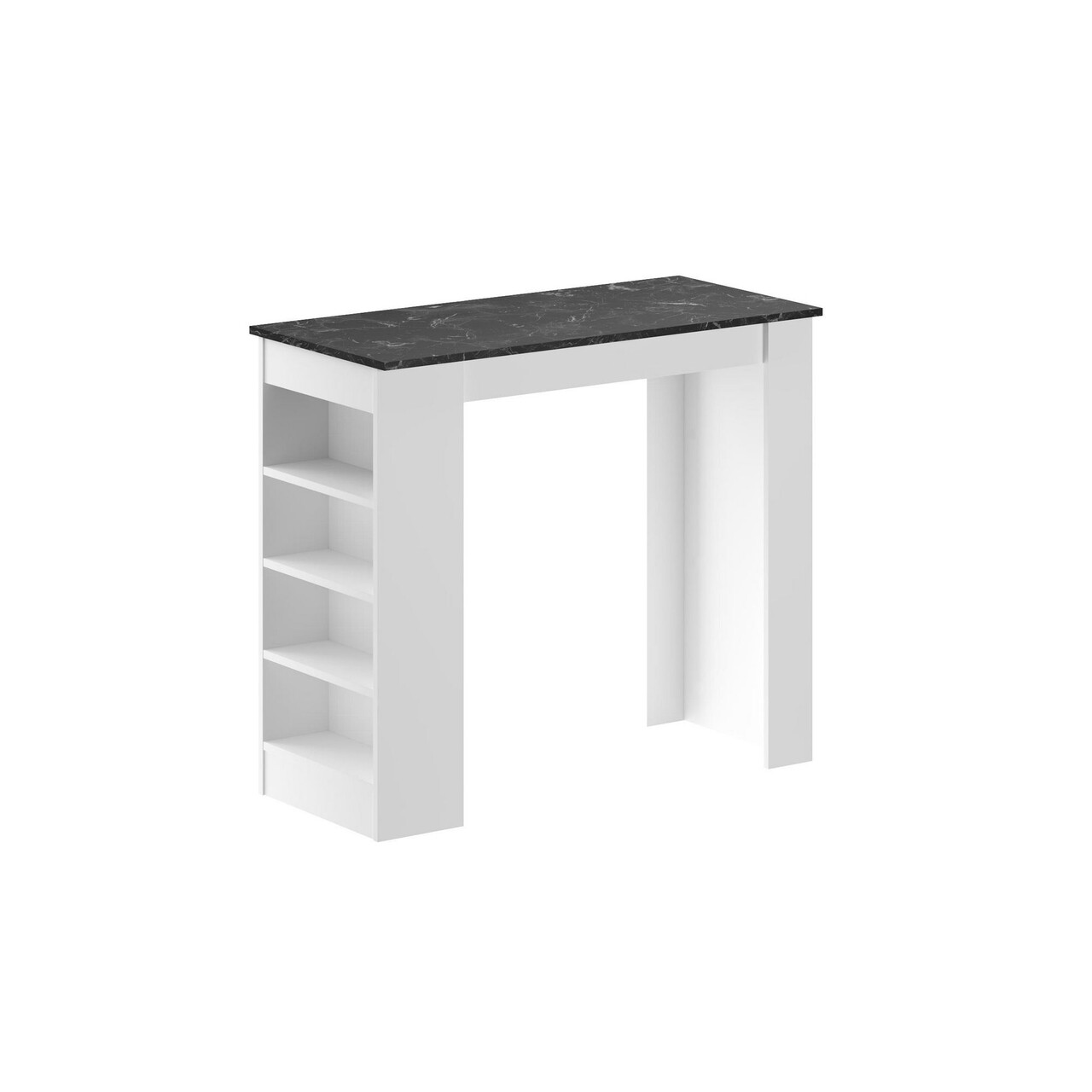 Masa de bar, Hanah Home, Swallow, 117x102x54 cm, Indicatori / Alb - view 3