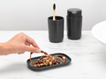 Set accesorii pentru baie 3 piese, Brabantia, Dark Grey, polipropilena, gri inchis