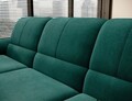 Coltar extensibil dreapta 3 locuri ELTAP, RT-35NU, Siber, 270x186x93 cm, lemn/poliester, verde inchis