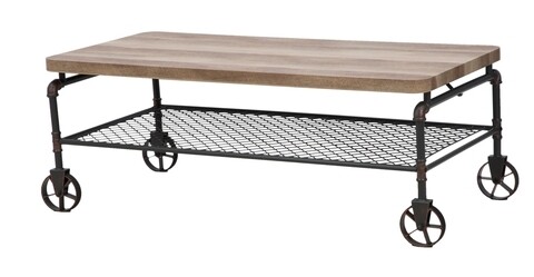 Masuta de cafea Manhattan, Mauro Ferretti, 126×62.6×45.6 cm, fier Mauro Ferretti