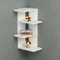 Raft de perete Milano, Arnetti, 31.4 x 16.8 x 60 cm, alb
