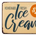 Placuta decorativa Ice Cream, Creaciones Meng, 42x20 cm, fier