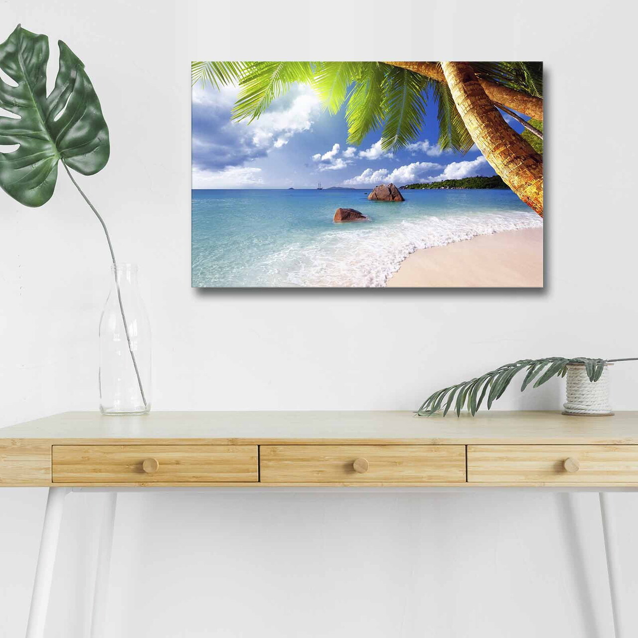 Tablou decorativ cu lumina LED, 4570DHDACT-027, Dimensiune: 45 x 70 cm, Multicolor - view 2