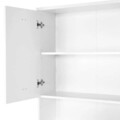 Dulap masina de spalat Pool, 76x31x190 cm, PAL, alb/gri