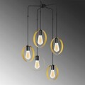 Lustra, Opviq, 892OPV1512, Metal, Aur/Negru