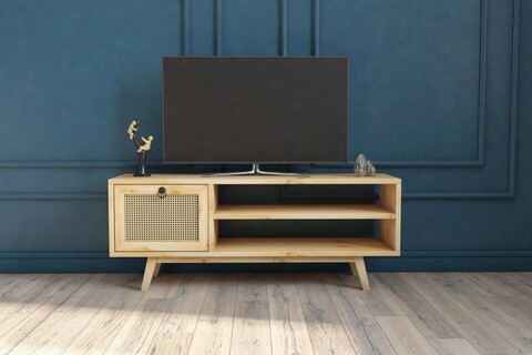Comoda tv, dekzy, dz075, 120x45x30 cm, natural