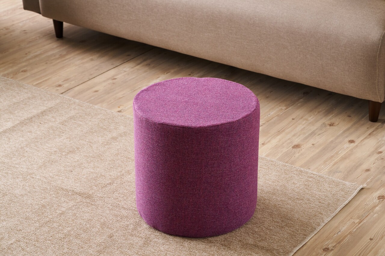 Taburet, Atelier del Sofa, 825BLC5113, Lemn, Lila - view 2