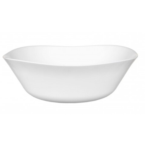 Bol pentru salata Parma, Bormioli, Ø24 cm, opal, alb