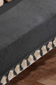 Cuvertura de pat, Asya - Black, Viaden, 70% bumbac/30% poliester
