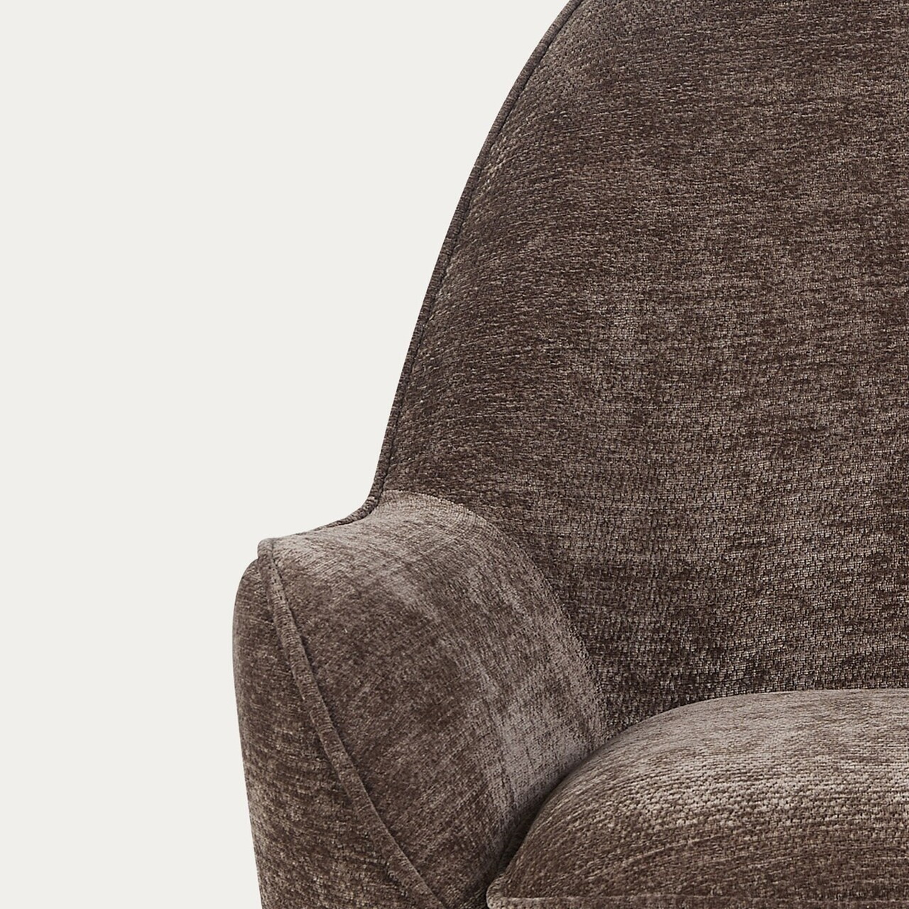 Fotoliu Sofiero, Homla, 74.5x72.5x75.5 cm, metal/poliester, maro inchis — imaginea 5