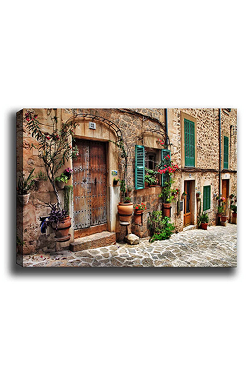 Tablou decorativ, Kanvas Tablo (50 x 70), Cadru: 100% LEMN (grosime: 3 cm), Multicolor - view 2