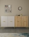Consola, Olivia, Loop KB150, Stejar alb / safir