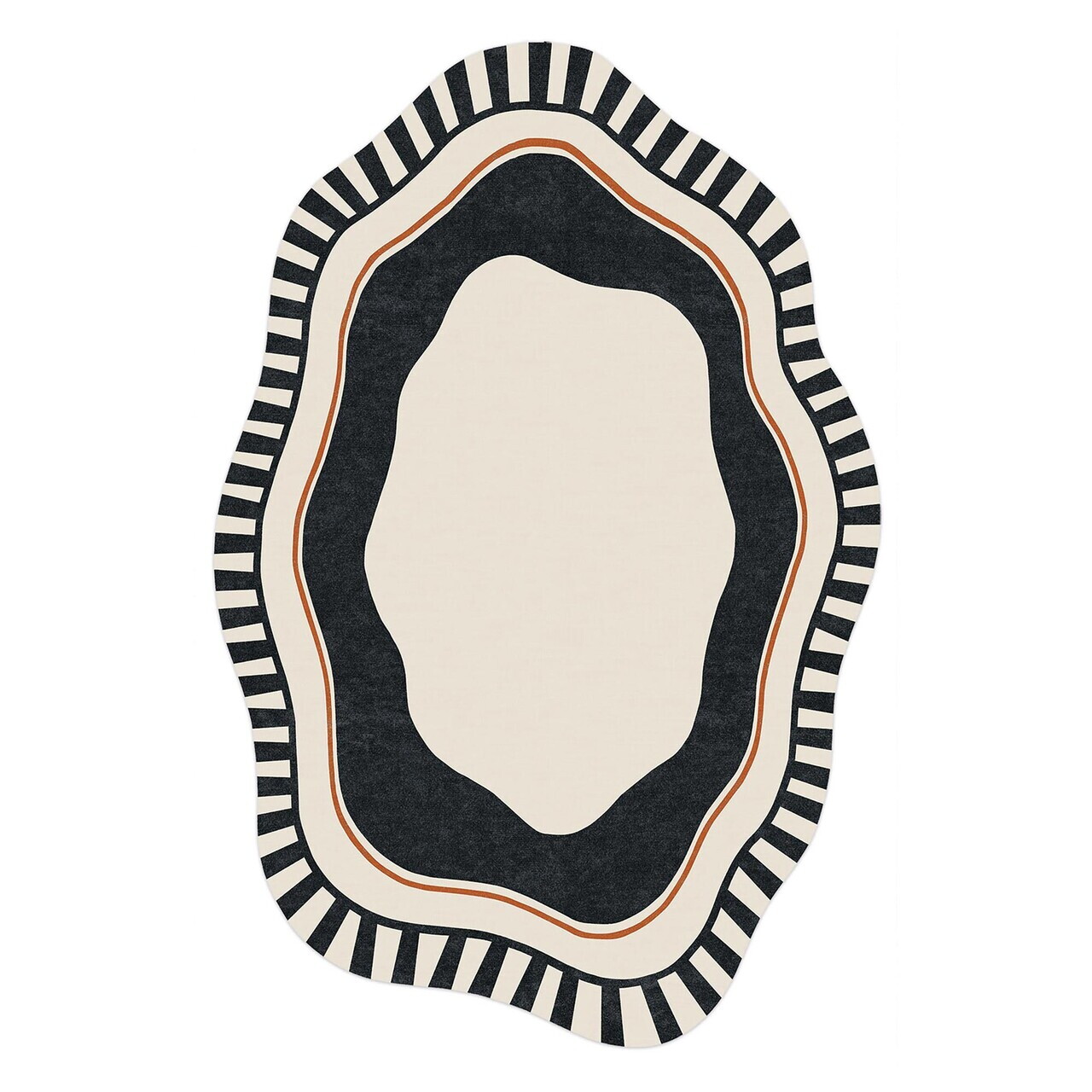 Covor, Fr409, 120x180 cm, Negru — imaginea 3