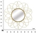 Oglinda decorativa Glam Isra, Mauro Ferretti, Ø 81.5 cm, fier/oglinda, auriu