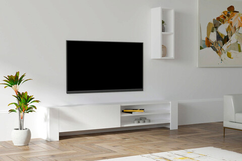 Comoda tv, puqa design, naz, pal, alb