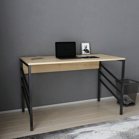 Birou, retricy, josephine, 120x60x74.8 cm, pal, negru / stejar