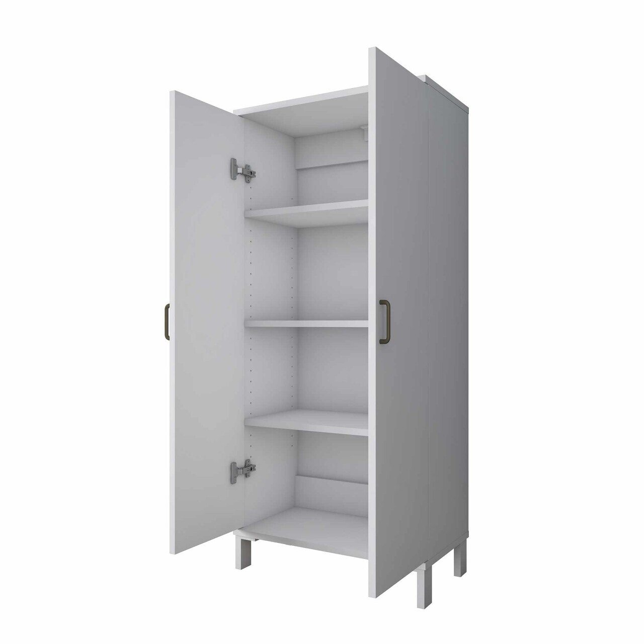 Dulap de baie, Hanah Home, KC114, 60x133.6x32.5 cm, Alb — imaginea 8
