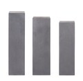 Set ghivece 3 piese Melange Column, Bizzotto, 35 x 35 x 120.5 cm, fibra de lut, gri antracit