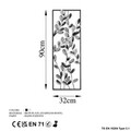 Decoratiune de perete, Olips 4, Metal, Dimensiune: 32 x 90 cm, Multicolor
