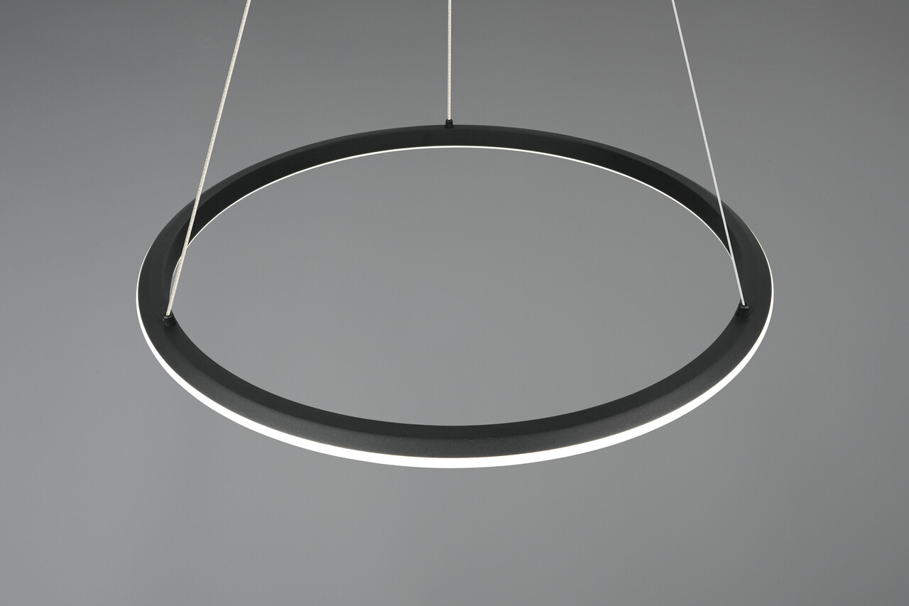 Lustra Amador, TRIO, 75x150 cm, 48W, 1x SMD, metal, negru mat - 2 | YEO