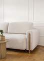 Canapea extensibila 3 locuri, ELTAP, SO-ARC-OA-18JAF, Arcadova, 244x97x97 cm, lemn/poliester, bej/stejar